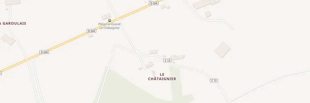 Plan du 21 Le Châtaignier à Plélan-le-Grand