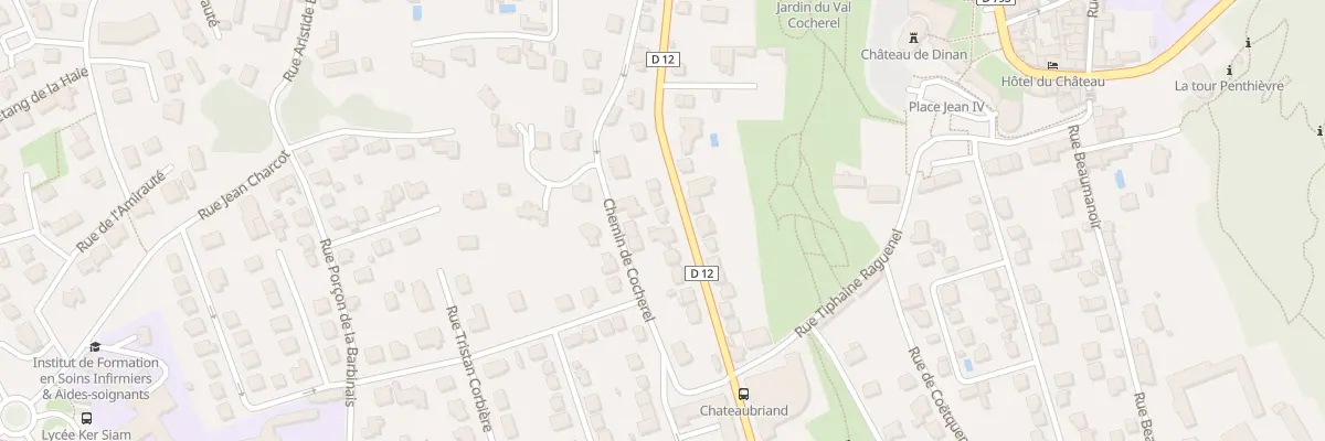 Plan du 50 Rue Chateaubriand à Dinan