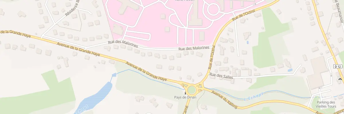 Plan du 9 Rue des Malorines à Dinan