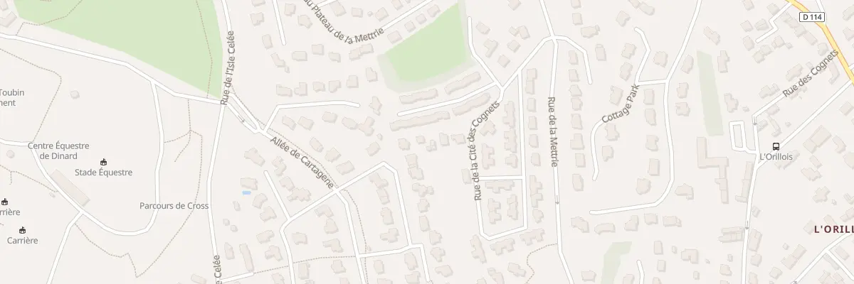 Plan du 39 Rue de la Cité des Cognets à Dinard