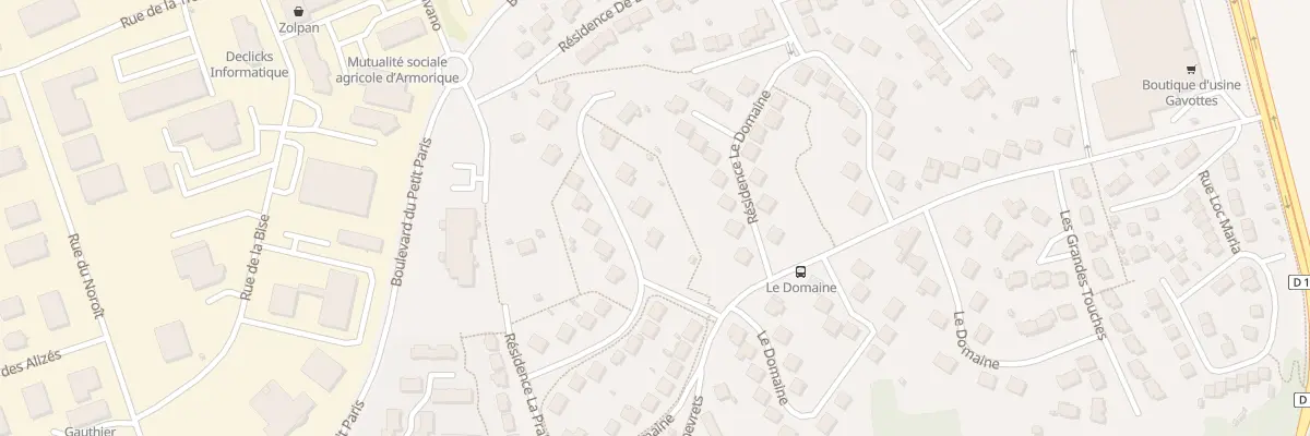 Plan du 40 Res Le Domaine à Taden
