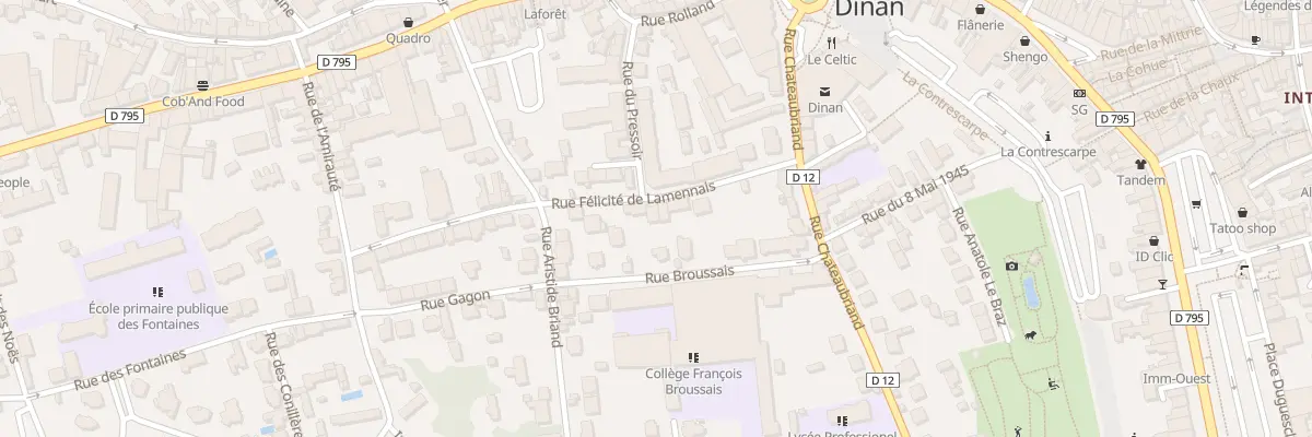 Plan du 15B Rue Lamennais à Dinan