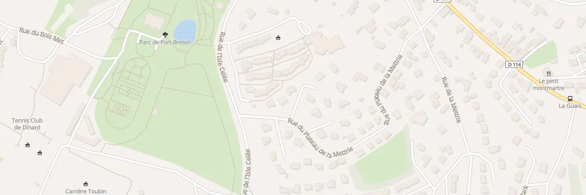 Plan du 38 Rue du Plateau de la Mettrie à Dinard