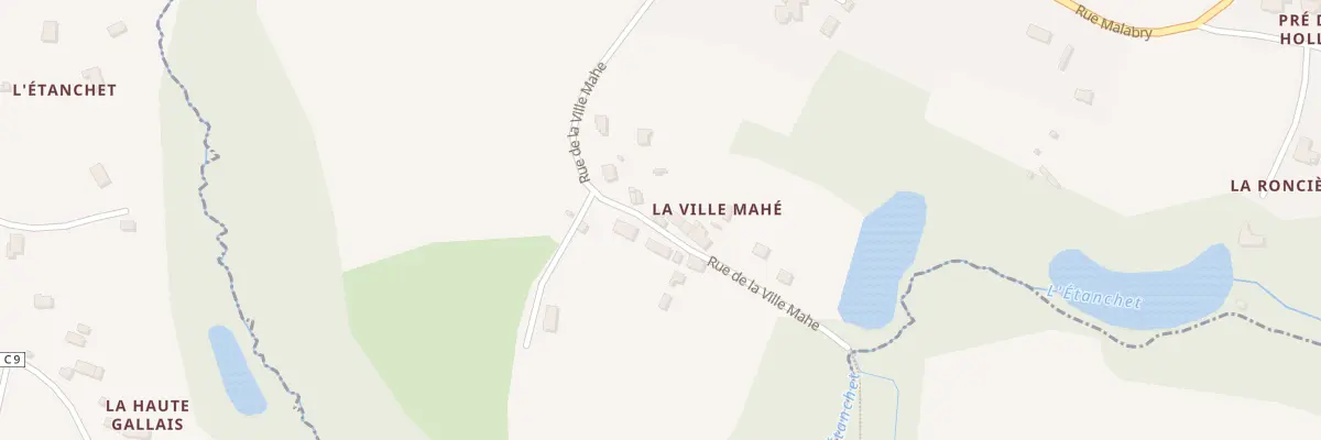 Plan du 13 Rue de la Ville Mahe à La Richardais