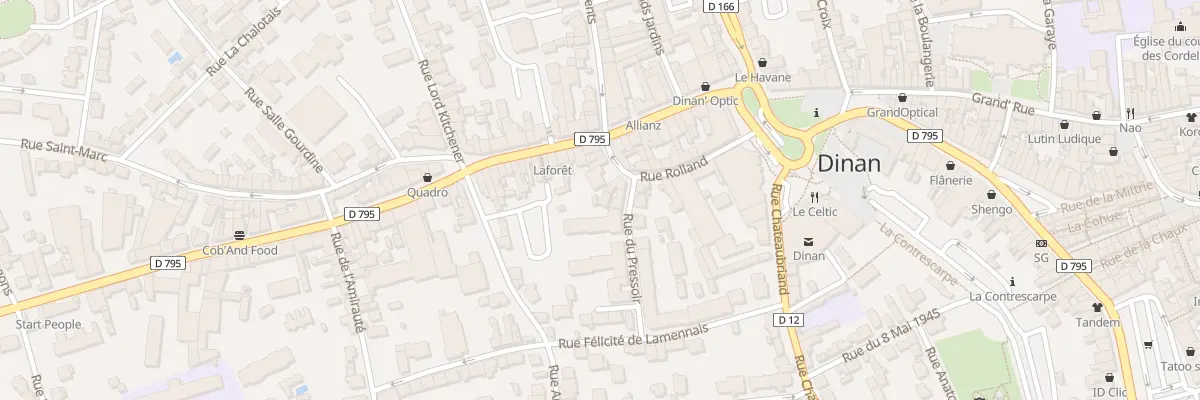 Plan du 4 Rue du Pressoir à Dinan