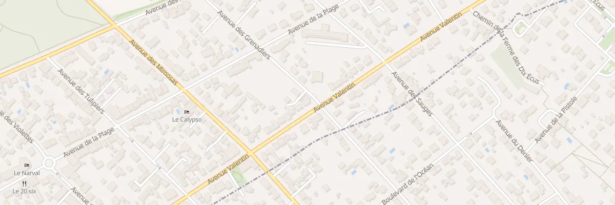 Plan du 75 Av Valentin à Saint-Jean-de-Monts