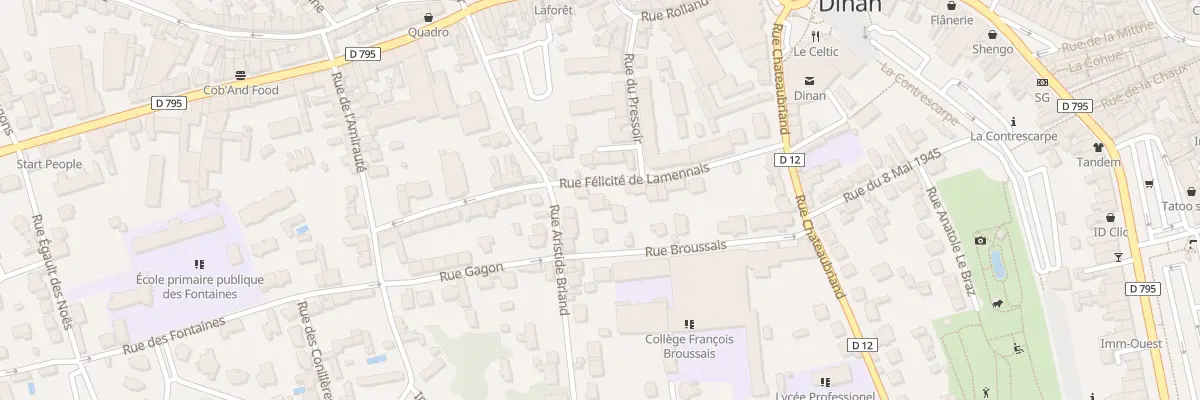 Plan du 21 Rue Lamennais à Dinan