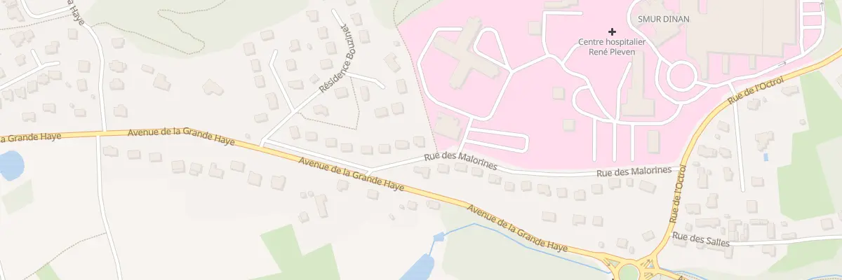 Plan du 14 Rue des Malorines à Dinan