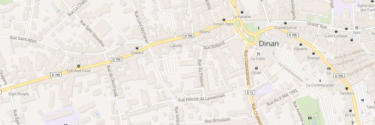 Plan du 8 Rue du Pressoir à Dinan