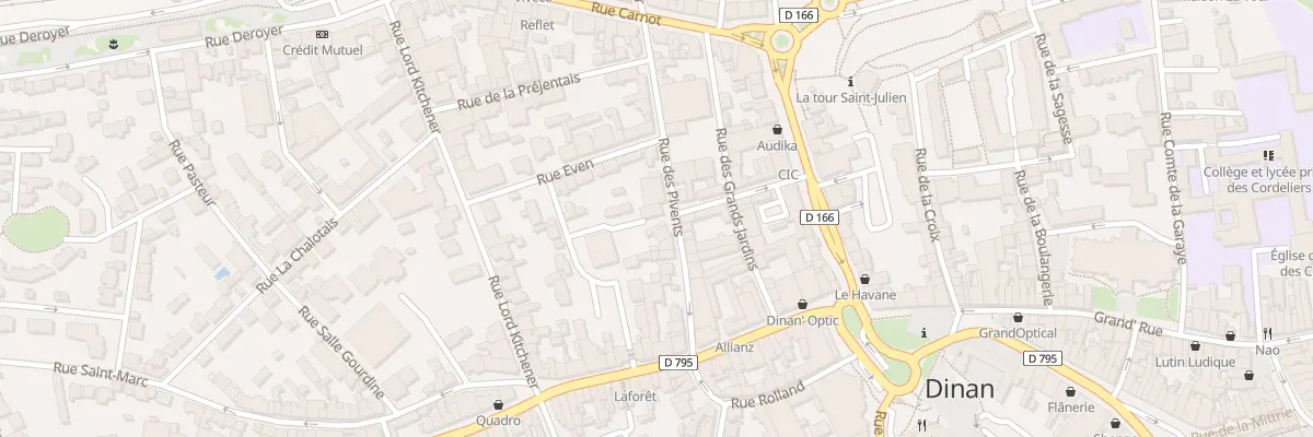 Plan du 19 Rue des Pivents à Dinan