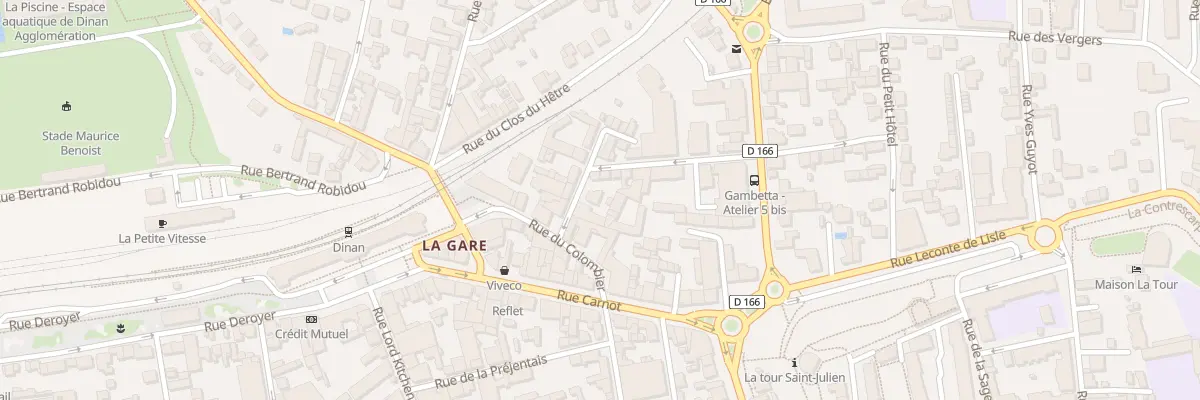 Plan du 14 Rue Charles Beslay à Dinan