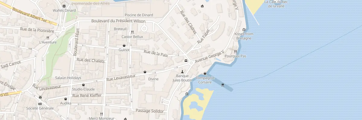 Plan du 1 Rue de la Paix à Dinard