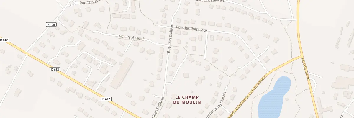 Plan du 10 Rue Jean Sulivan à Montauban-de-Bretagne