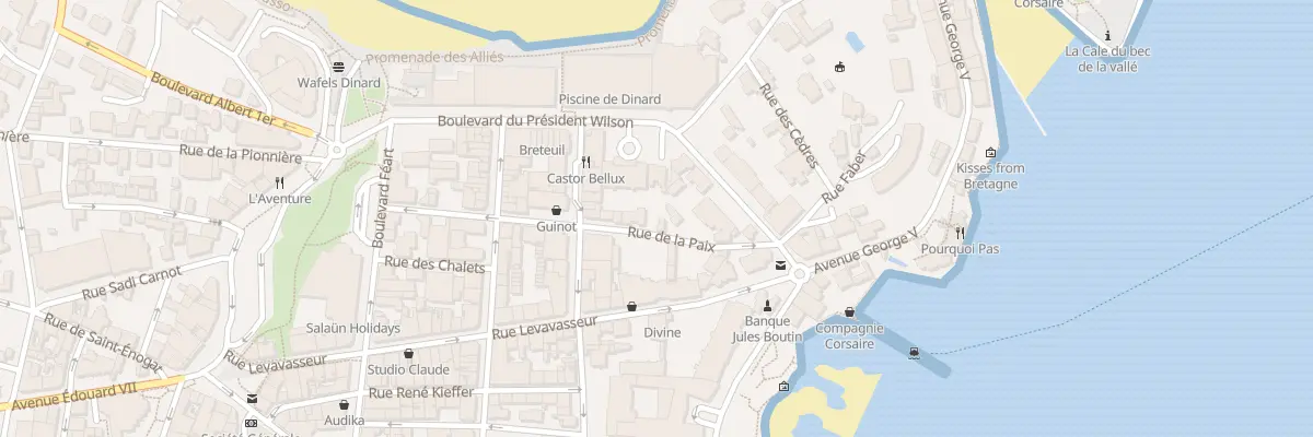 Plan du 6 Rue de la Paix à Dinard