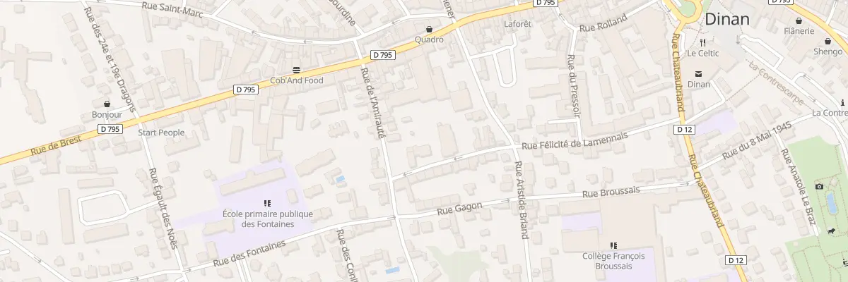 Plan du 32 Rue Lamennais à Dinan