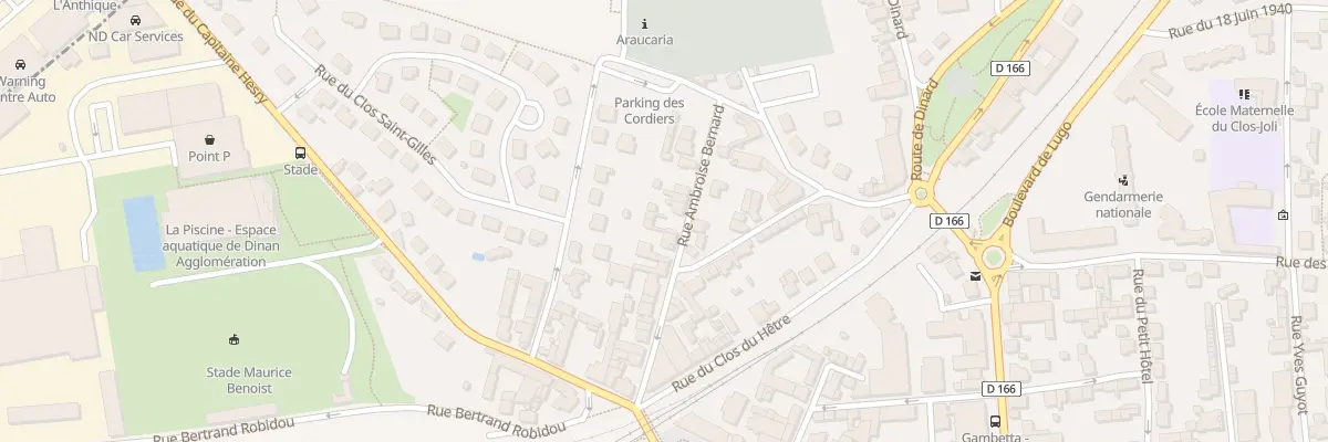 Plan du 27 Rue Ambroise Bernard à Dinan