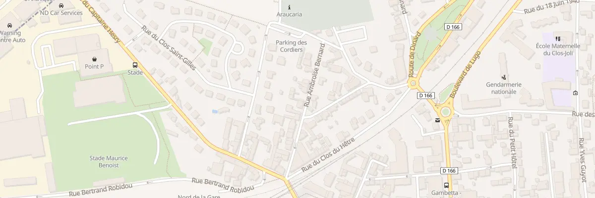 Plan du 25 Rue Ambroise Bernard à Dinan