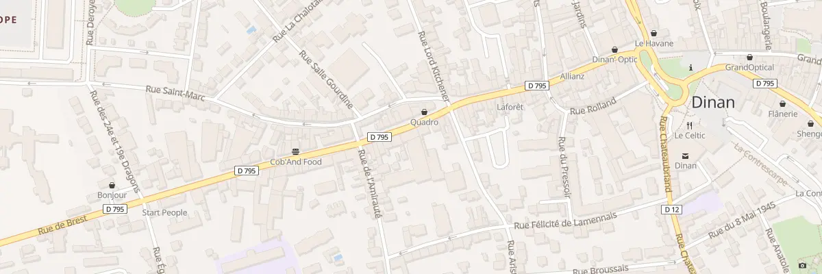 Plan du 13 Rue de Brest à Dinan