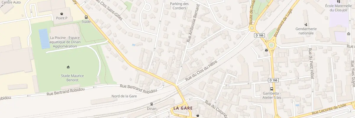 Plan du 15 Rue Ambroise Bernard à Dinan
