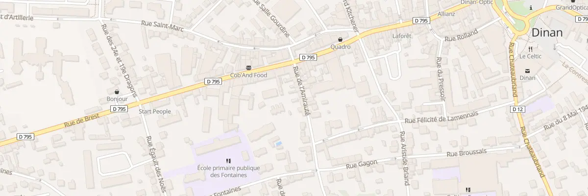 Plan du 8 Rue de l’Amirauté à Dinan