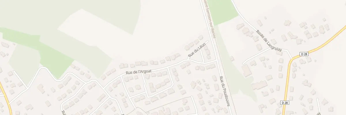 Plan du 25 Rue de l’Argoat à Pleslin-Trigavou
