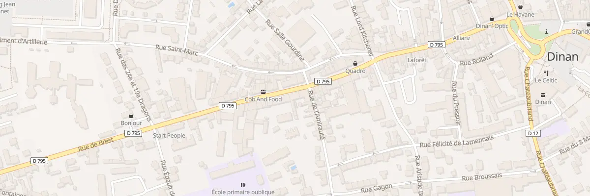 Plan du 27 Rue de Brest à Dinan