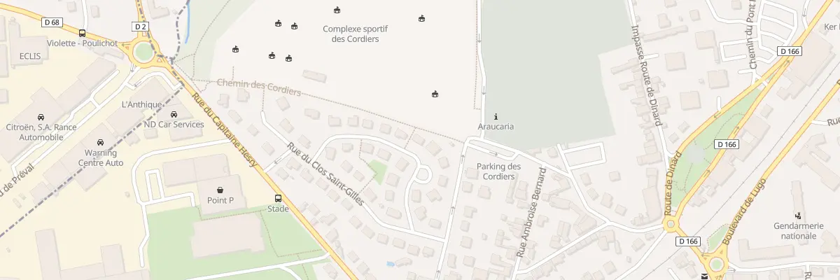 Plan du 15 Rue du Clos de la Grange à Dinan