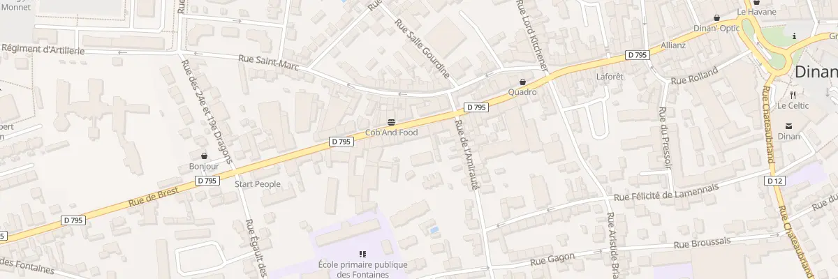 Plan du 29 Rue de Brest à Dinan