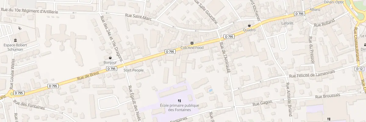 Plan du 35B Rue de Brest à Dinan