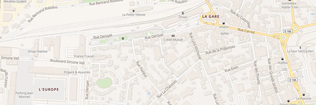 Plan du 13 Rue Angelique Brulon à Dinan