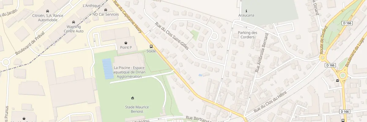 Plan du 12 Rue du Clos Saint-gilles à Dinan