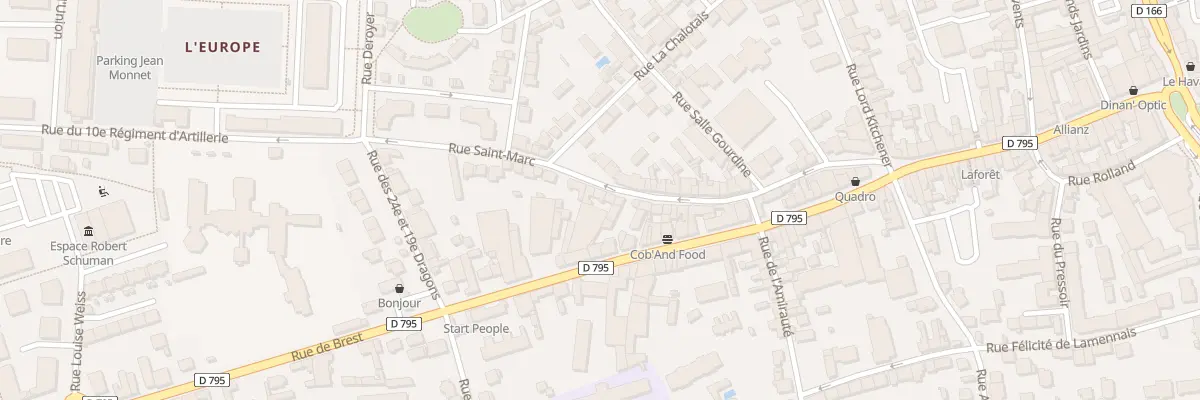 Plan du 33 Rue Saint Marc à Dinan