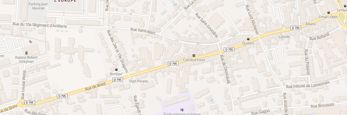 Plan du 32 Rue de Brest à Dinan