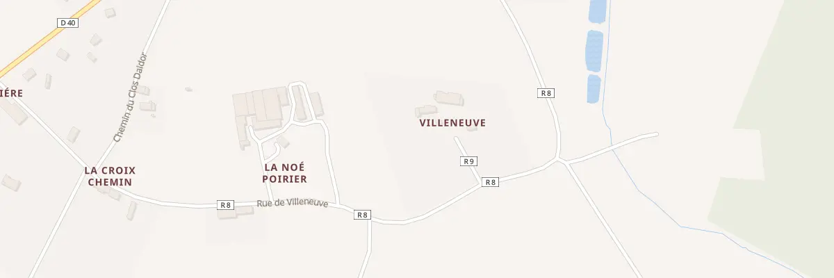 Plan du 1 Villeneuve à Saint-Péran