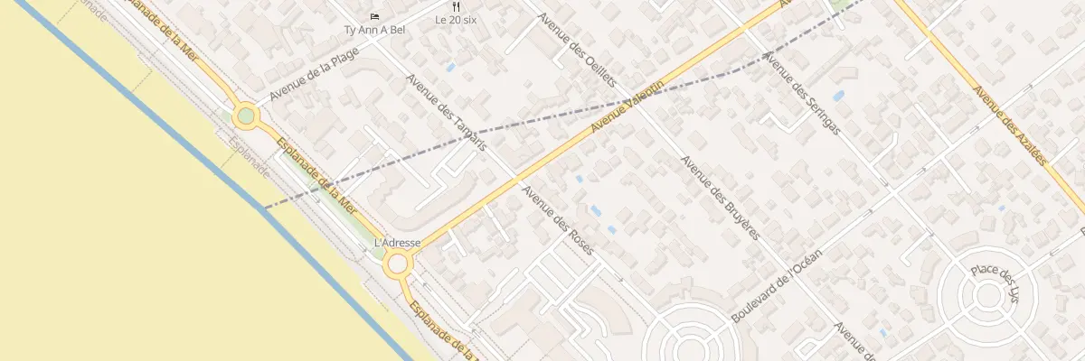 Plan du 14 Av Valentin à Saint-Hilaire-de-Riez