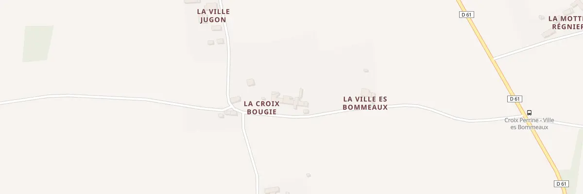 Plan du 211 La Ville Es Bomeaux à Boisgervilly