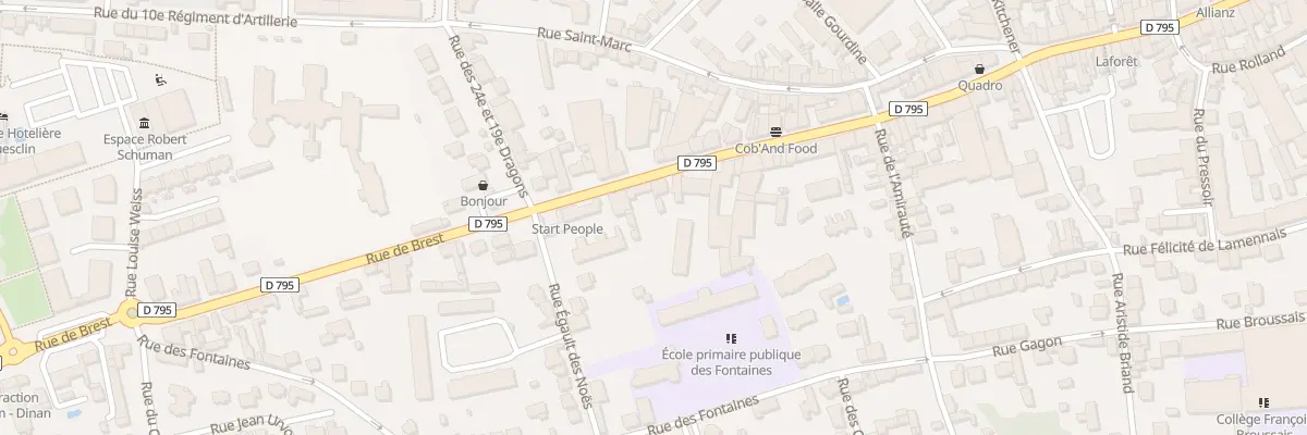 Plan du 49 Rue de Brest à Dinan