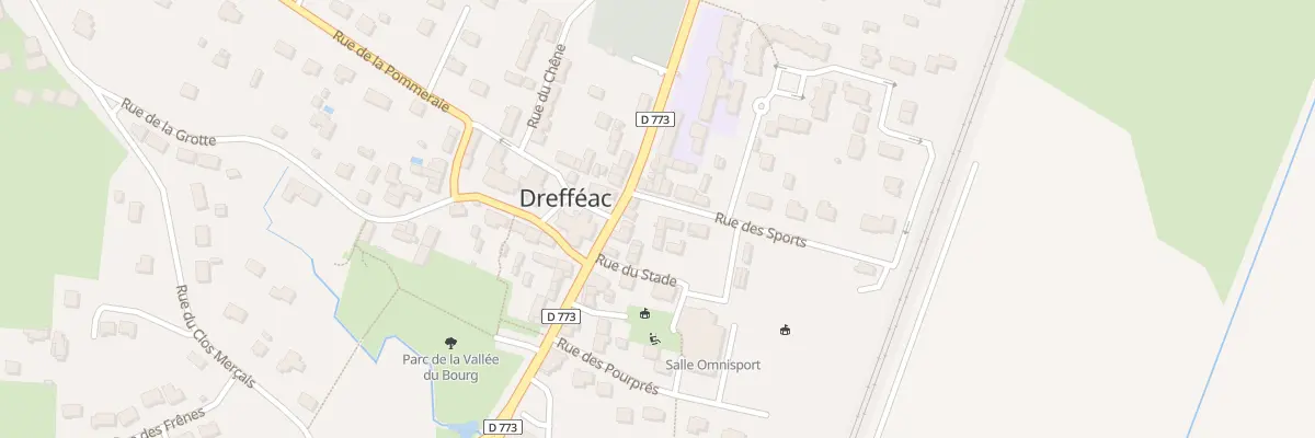 Plan du 9 Gr Grande Rue à Drefféac