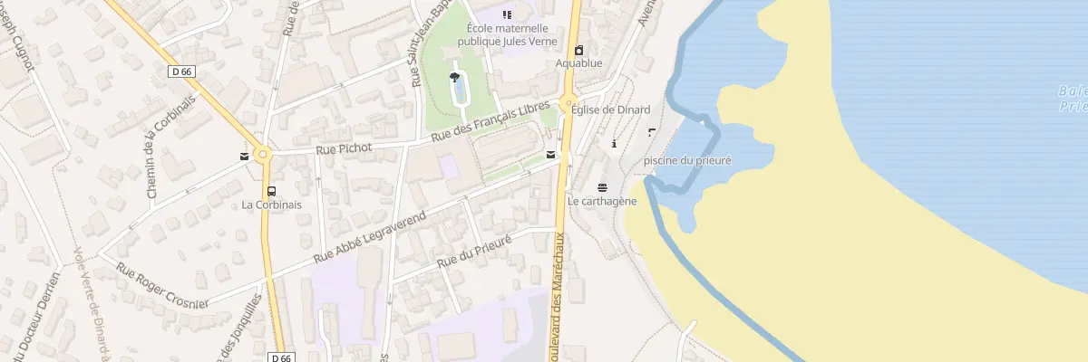 Plan du 1 Rue Abbe Legraverend à Dinard