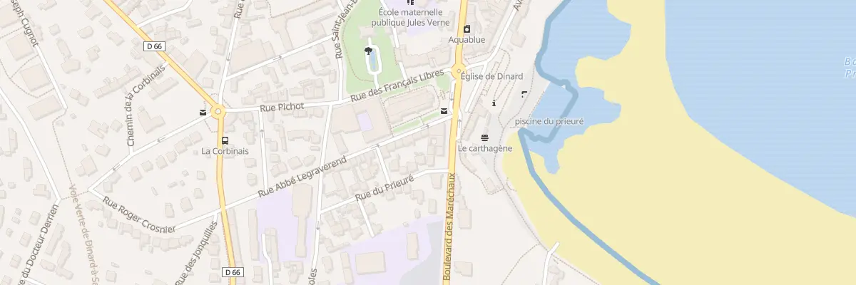 Plan du 5 Rue Abbe Legraverend à Dinard