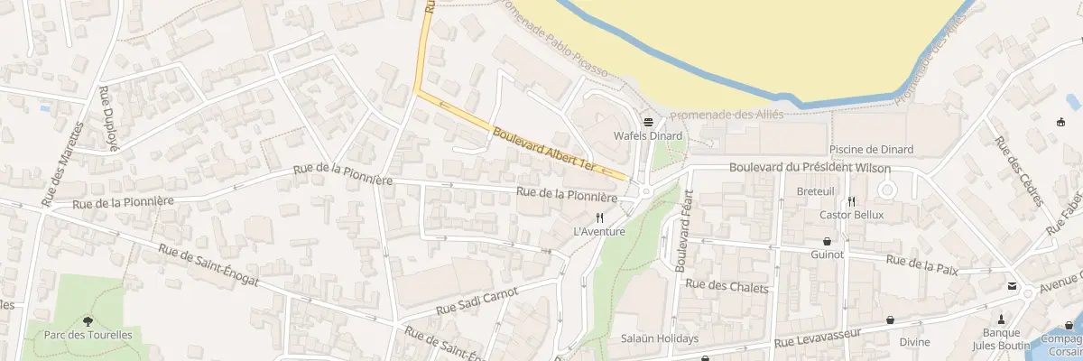 Plan du 8 Rue de la Pionnière à Dinard