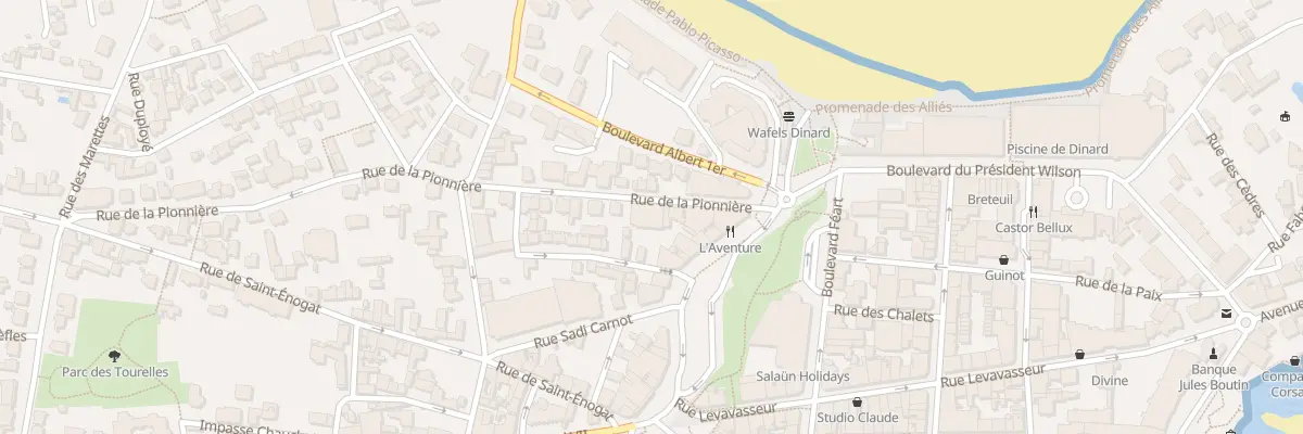 Plan du 7 Rue de la Pionnière à Dinard