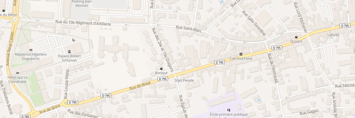 Plan du 6 Rue des 24e 19e Dragons à Dinan
