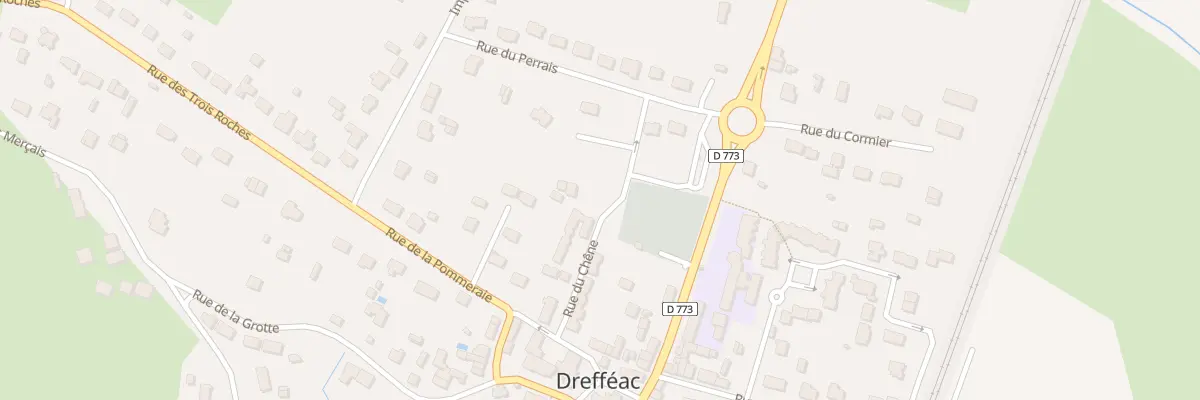 Plan du 15 Rue du Chêne à Drefféac