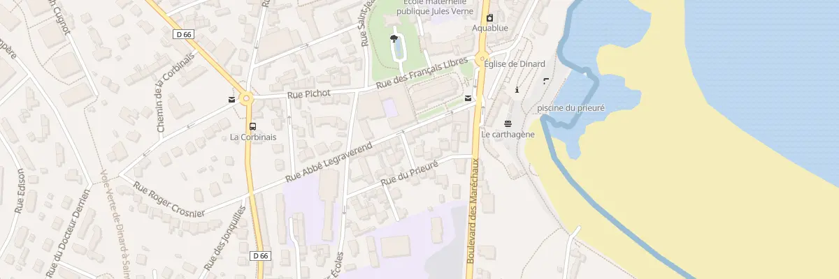 Plan du 13 Rue Abbe Legraverend à Dinard