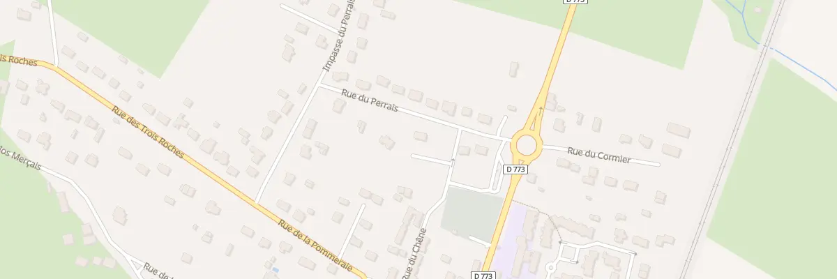 Plan du 11 Rue du Perrais à Drefféac