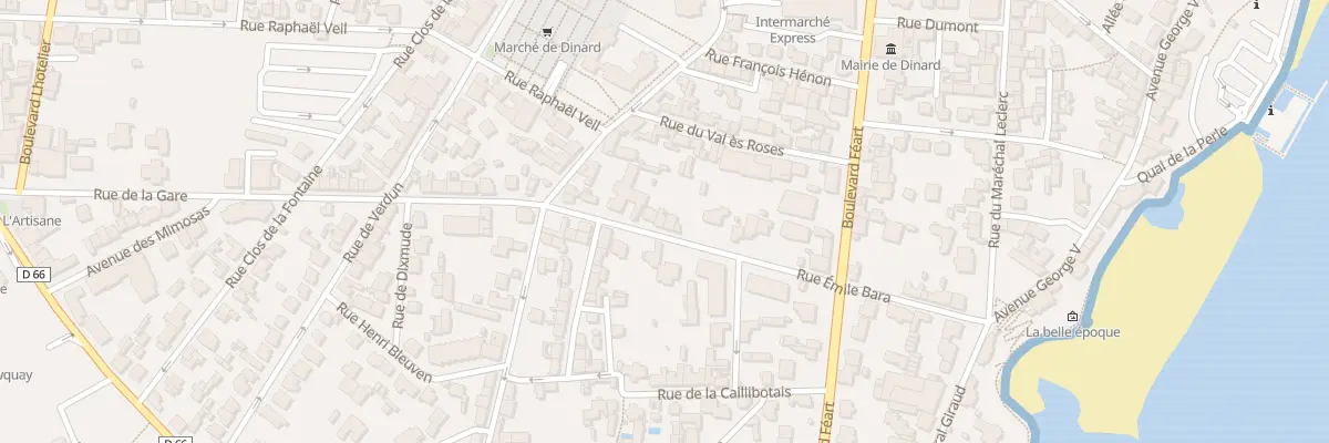 Plan du 20T Rue Emile Bara à Dinard