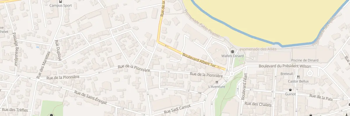 Plan du 16 Rue de la Pionnière à Dinard