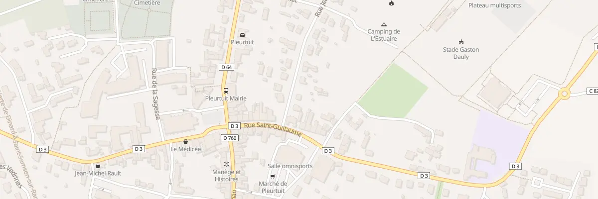 Plan du 2D Rue Jean Boyer à Pleurtuit