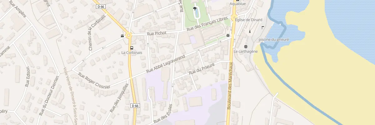 Plan du 23 Rue Abbe Legraverend à Dinard